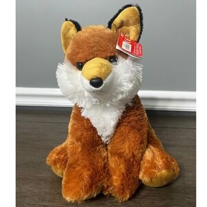 Aurora Plush Fox Stuffed Animal Toy Orange White Black Kids Gift